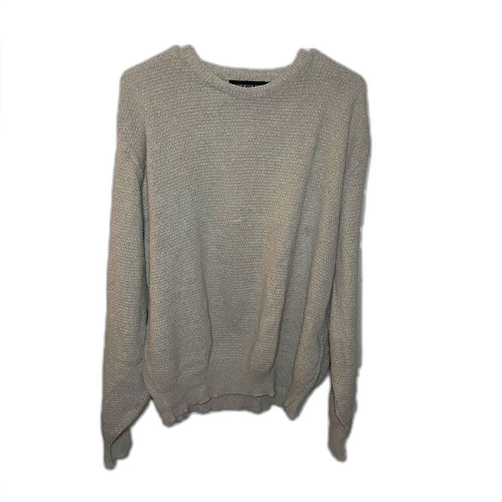 Ashworth Crewneck Knit Sweater Pullover Made In USA Tan Women M